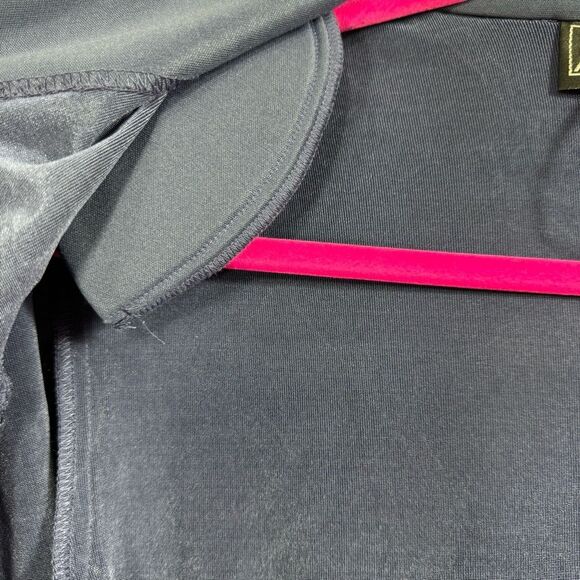 Alex Evenings Blue Floral Metallic Open Front Jacket Size 16 Elegant Formalwear - Picture 9 of 13